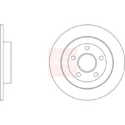 Apec 2 x Solid Rear Brake Discs DSK3491