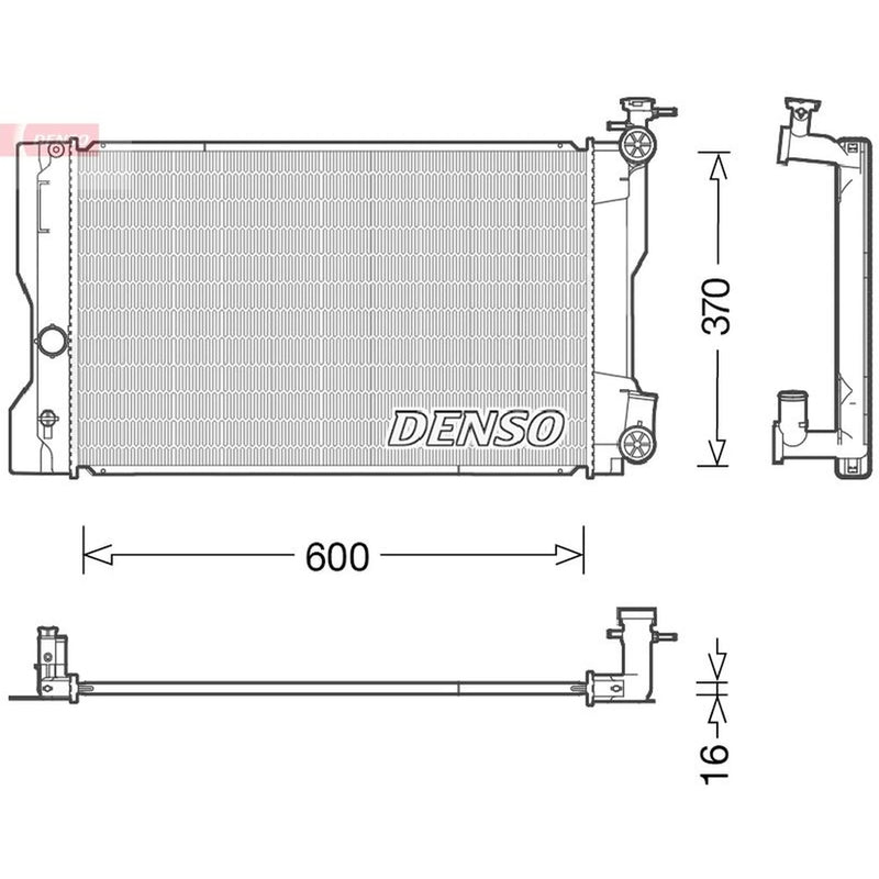 Denso Engine Radiator DRM50091