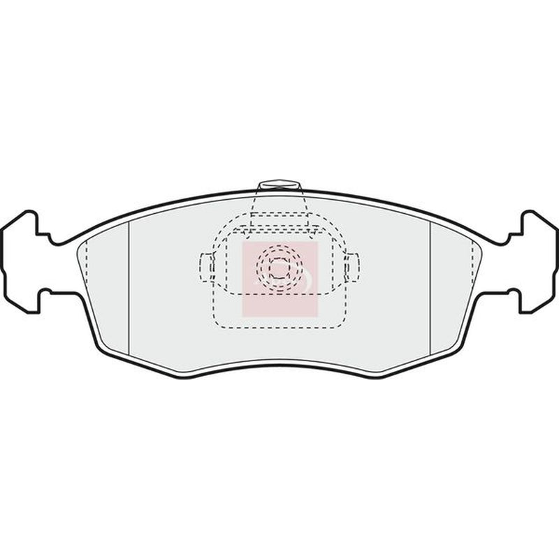 Apec Front Brake Pad Set PAD1112