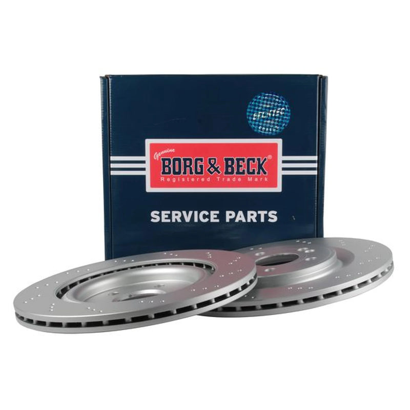 Borg & Beck 2 x / Rear Brake Discs BBD5636