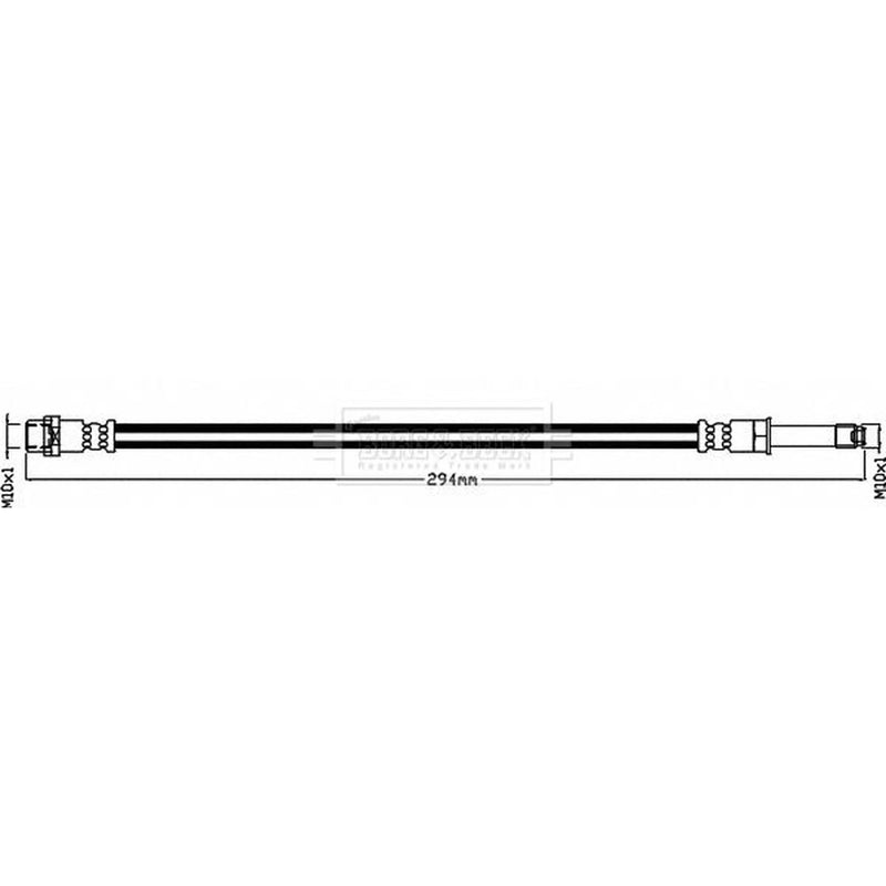 Borg & Beck Brake Hydraulic Hose Line Rear BBH8462