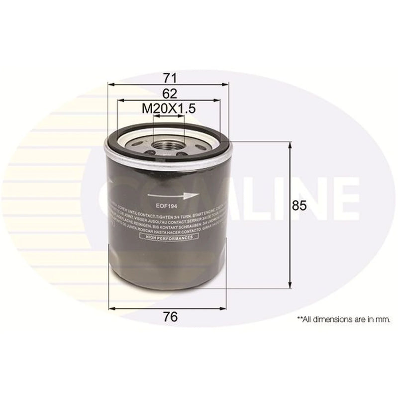 Comline Engine Oil Filter EOF194