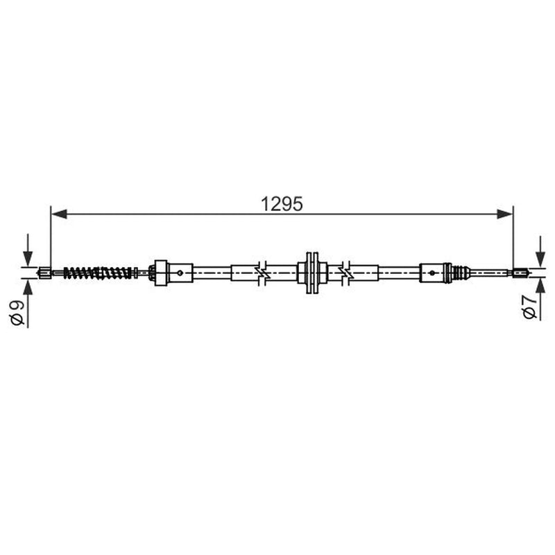 Bosch Handbrake Cable Rear 1 987 482 558