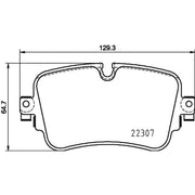 Mintex Rear Brake Pad Set MDB3891