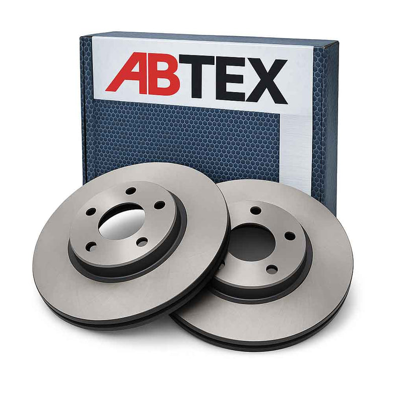 Abtex 2 x Brake Disc Set Vented