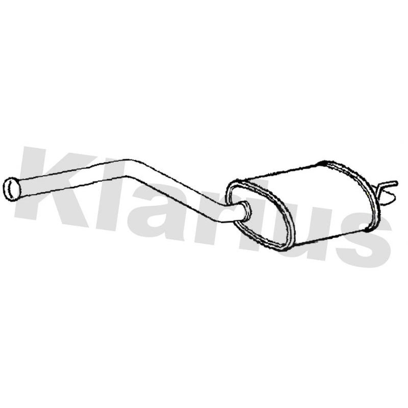 Klarius Box With Tail Pipe Rear MZ721J