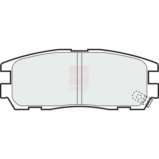 Apec Rear Brake Pad Set PD3459