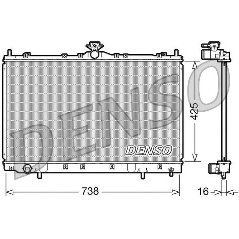 Denso Engine Radiator DRM45012