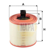 NAPA Engine Air Filter NFA1511