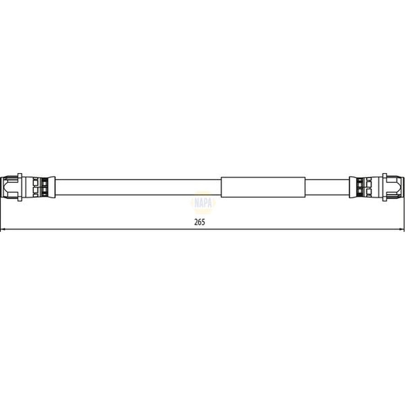NAPA Brake Hydraulic Hose Line Rear NBH1298