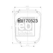 Febi Air Suspension Bellow 100mm Front 170523