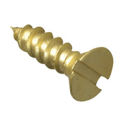 ForgeFix Wood Screw Slotted CSK Brass 1/2in x 6 ForgePack 40 - FPCSK126BR