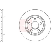 Apec 2 x Vented Front Brake Discs DSK2960