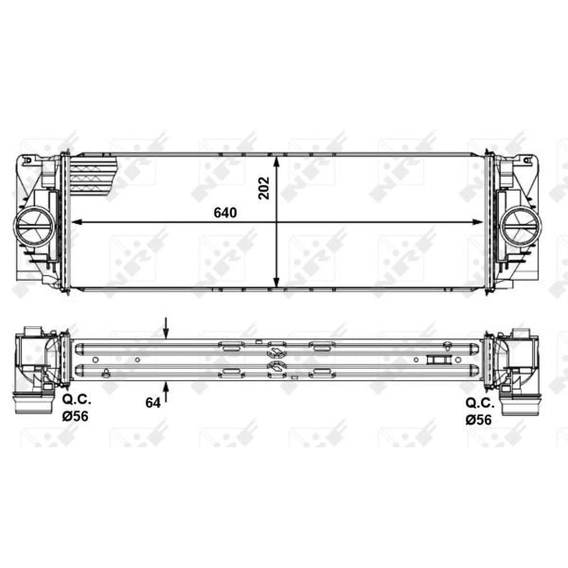 NRF Intercooler (Charge Air Cooler) 30505