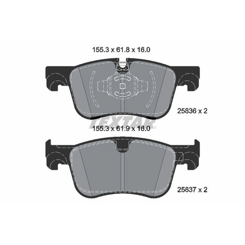 Textar Front Brake Pad Set 2583605
