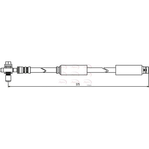 Apec Brake Hydraulic Hose Line Front HOS3654