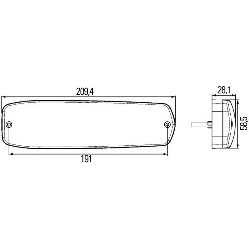 Hella Tail Light / Lamp LED Right 2SD 343 910-001