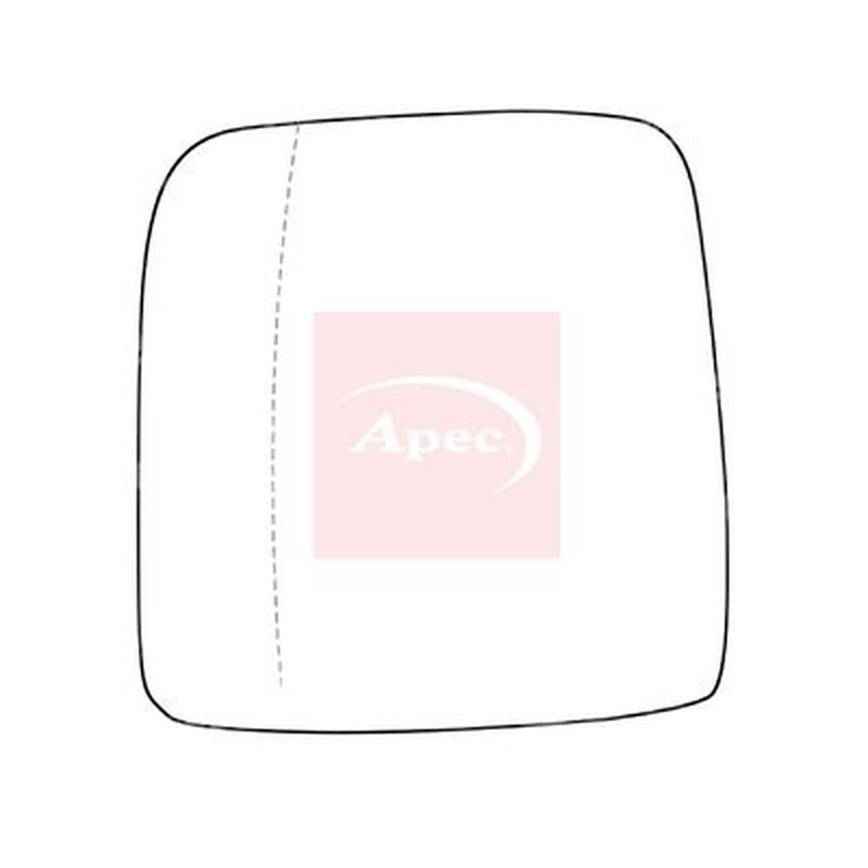 Apec Exterior Wing Mirror Glass Left AMS2065