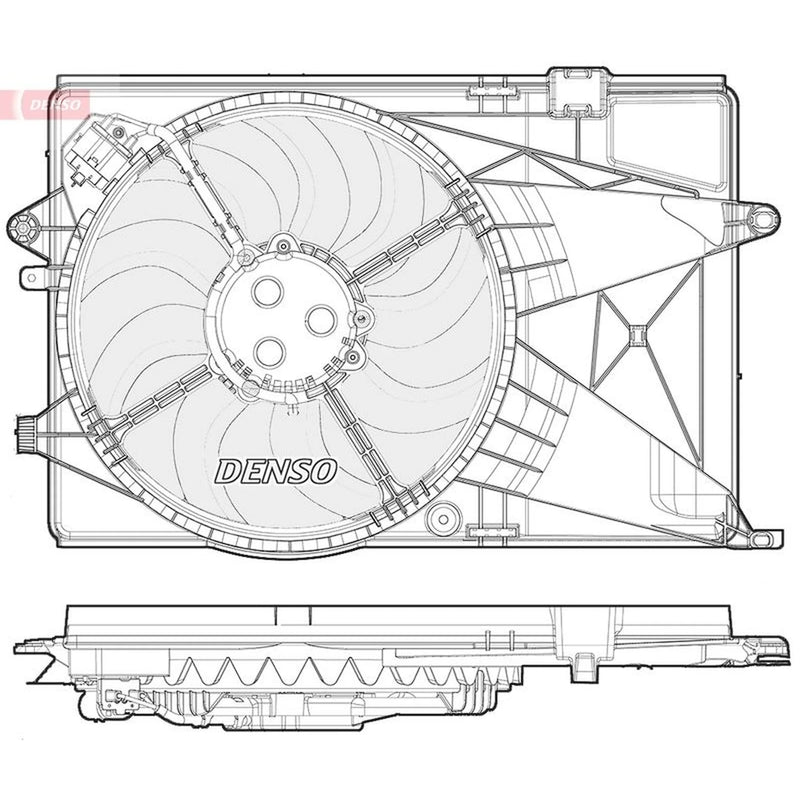 Denso Engine Cooling Fan DER15004