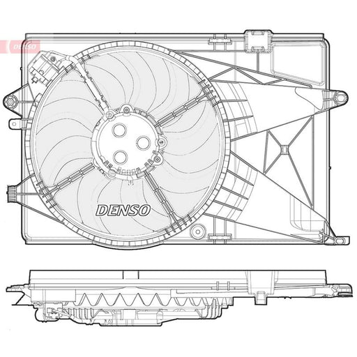 Denso Engine Cooling Fan DER15004