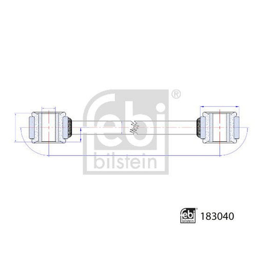 Febi Stabiliser Bar Link Coupling Rod Rear Rig 183040