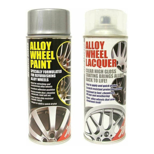 E-Tech Professional Alloy Wheel Silver Paint + Lacquer 400ml Aerosol Cans E-Tech  - Town Parts