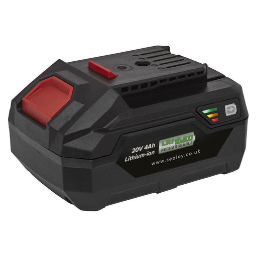 Sealey Power Tool Battery 20V 4Ah SV20 Series Lithium-ion CP20VBP4 Sealey  - Town Parts
