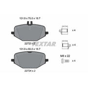 Textar Rear Brake Pad Set 2272303