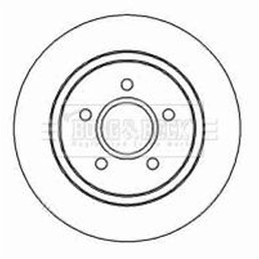 Borg & Beck 2 x Solid Rear Brake Discs BBD4453