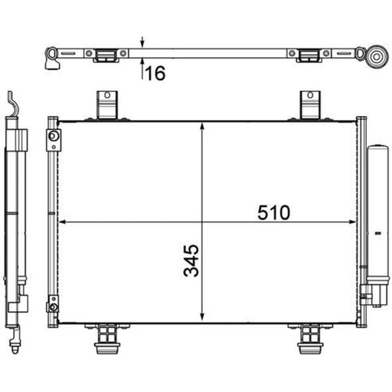 Mahle Air Conditioning Condenser AC 456 000P