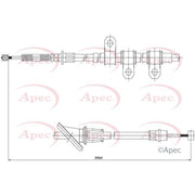 Apec Handbrake Cable Right Rear CAB1652