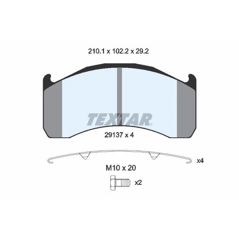 Textar Rear Brake Pad Set 2913706