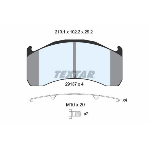 Textar Rear Brake Pad Set 2913706