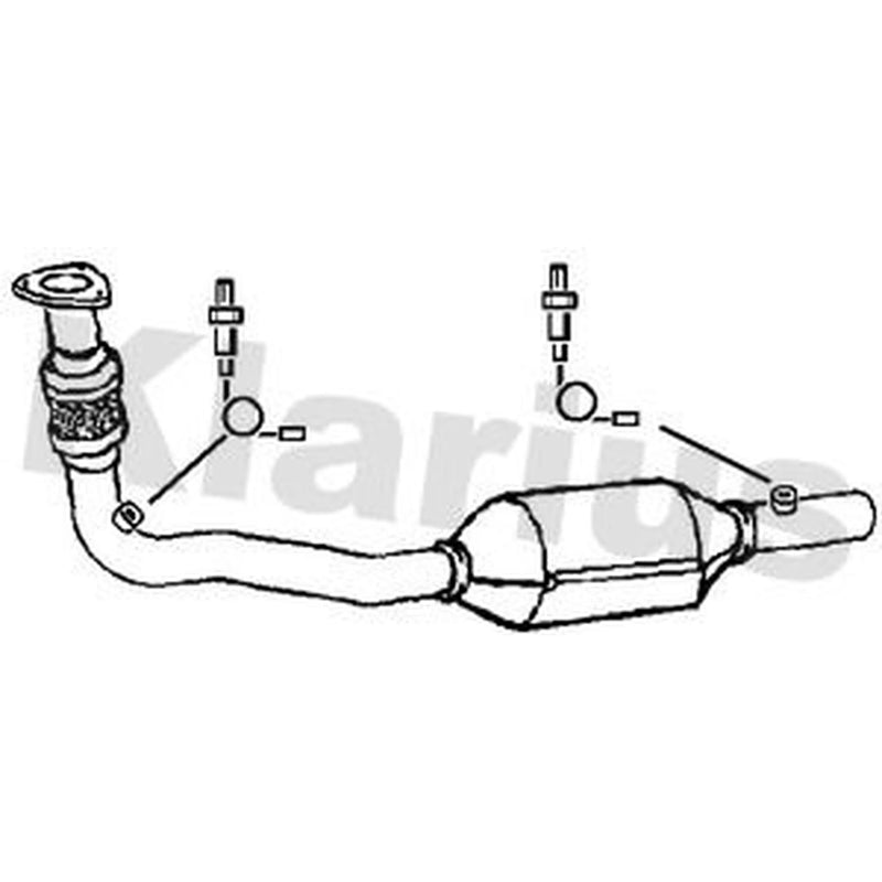 Klarius Catalyst Type Approved With Pipe Front 321503
