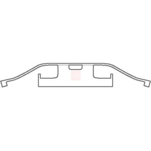 Apec Brake Pad Accessory Fitting Kit Rear KIT1131