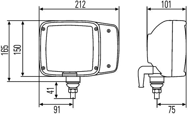 Hella 1SA 996 120-047 Headlight