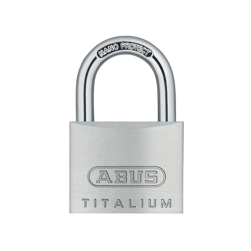ABUS Mechanical 64TI/40mm TITALIUM™ Padlock Twin Pack - 10056378-01