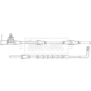 Borg & Beck Brake Pad Wear Sensor Rear BWL3118
