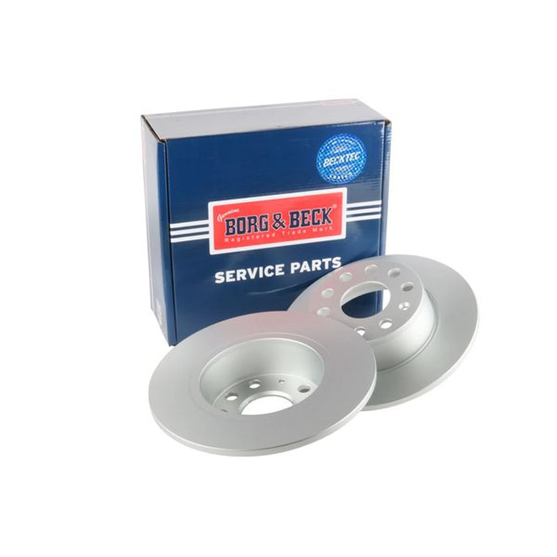 Borg & Beck 2 x Solid Rear Brake Discs BBD5526