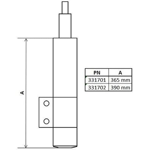 KYB Shock Absorber Damper Strut Front 331702