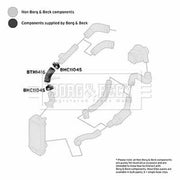 Borg & Beck Intercooler Turbo Charge Air Hose BTH1416