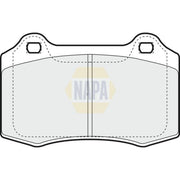 NAPA Front Brake Pad Set NBP1854