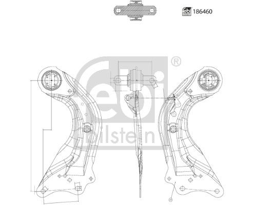 Febi Control/Trailing Arm Rear Right