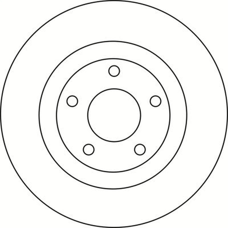 Abtex 2 x Vented Front Brake Discs BD1525V