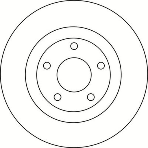 Abtex 2 x Vented Front Brake Discs BD1525V