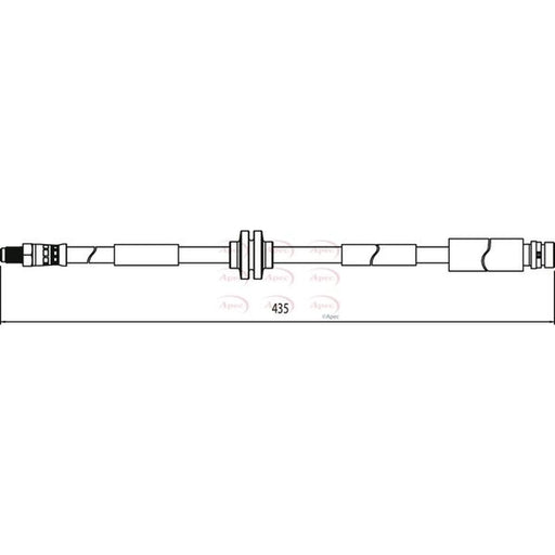 Apec Brake Hydraulic Hose Line Rear HOS3919