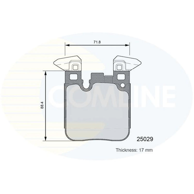 Comline 4 x Rear Brake Pad Set CBP06108