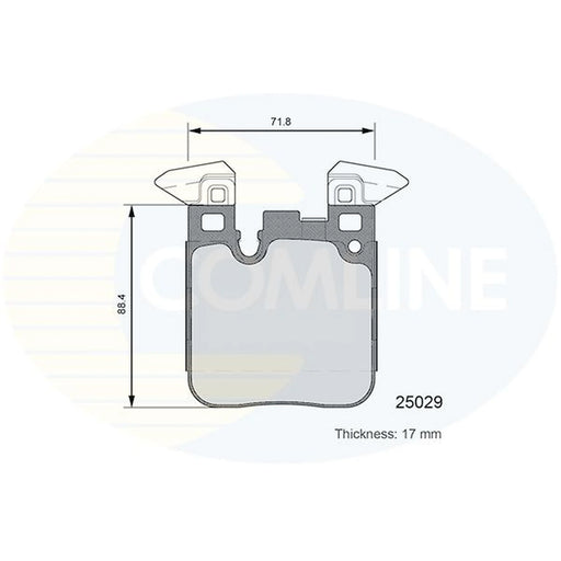 Comline 4 x Rear Brake Pad Set CBP06108