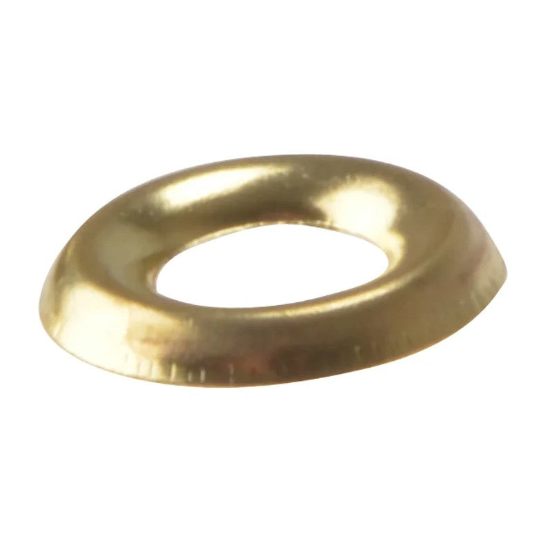 ForgeFix Screw Cup Washers Solid Brass Polished Bag 200 6-10