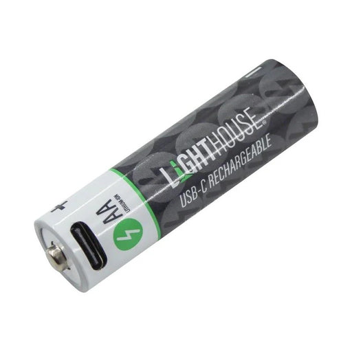 Lighthouse AA USB-C Rechargeable Li-ion Battery Pack of 4 - L/HBATUSBAA